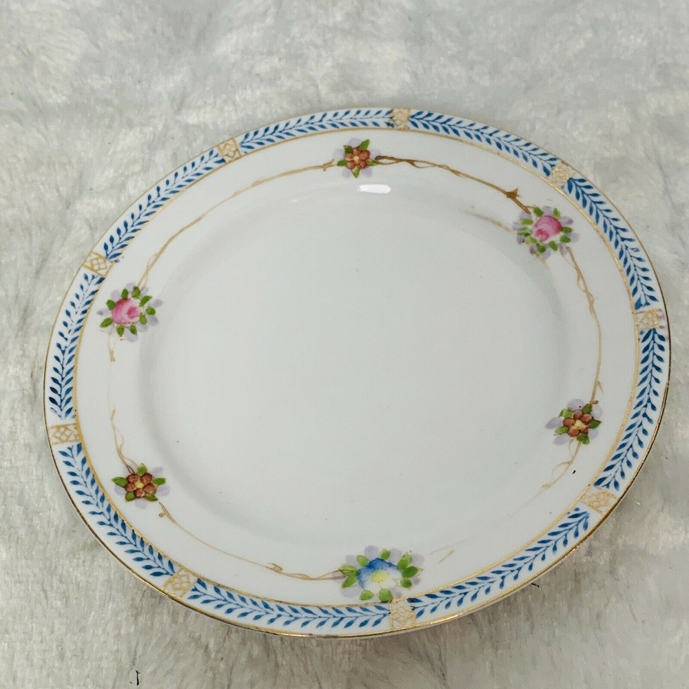 ❌SOLD❌Nippon Footed Soup Bowl Spoon Plate Vintage - Picture 7 of 8